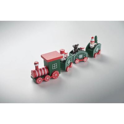 Tren de Navidad de madera