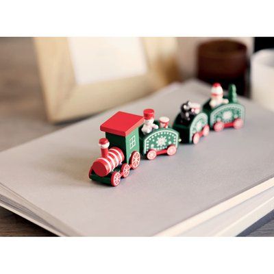 Tren de Navidad de madera