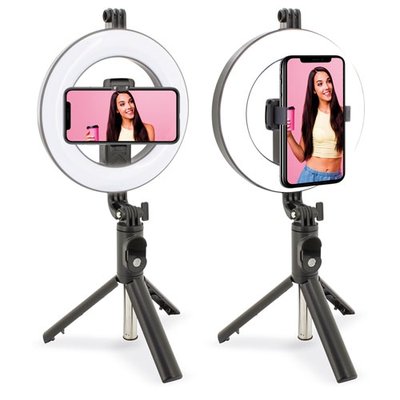 Trípode Aro 3 Modos Luz y Mando BT