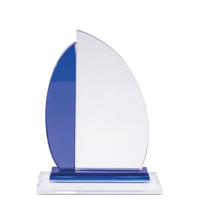 Trofeo Cristal Barco Vela con Estuche