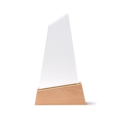 Trofeo de cristal diseño náutico Transparente