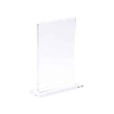 Trofeo de cristal en estuche con base acolchada