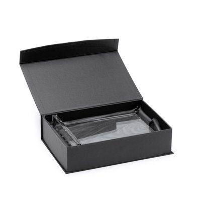 Trofeo de cristal en estuche con base acolchada