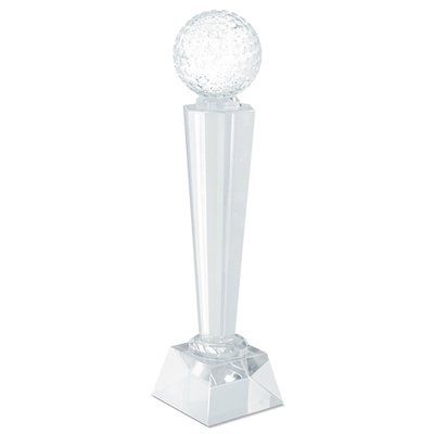 Trofeo deportivo de cristal con caja