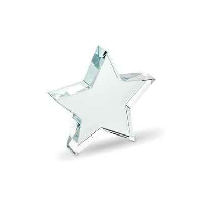 Trofeo estrella de cristal