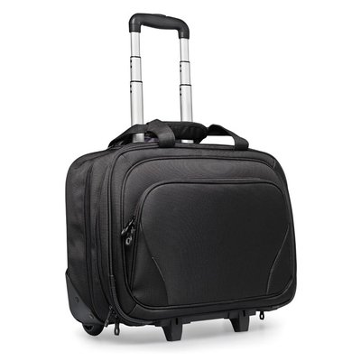 Trolley ejecutivo con bolsillos para portátil 17" y tablet Negro