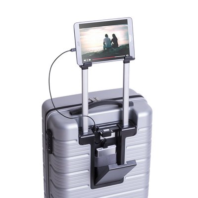 Trolley de negocios con conexión USB y soporte para tablet