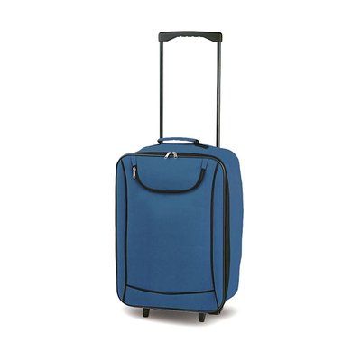 Trolley plegable semirrigido con bolsillo Marino