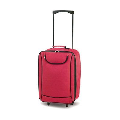 Trolley plegable semirrigido con bolsillo Rojo