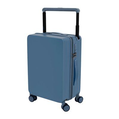 Trolley rígido de 4 ruedas giratorias Azul