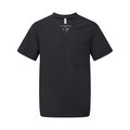 Túnica Tejido transpirable de manga corta para hombre Black 3XL