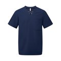 Túnica Tejido transpirable de manga corta para hombre Navy 3Xl