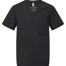 Túnica Tejido transpirable de manga corta para hombre Black S