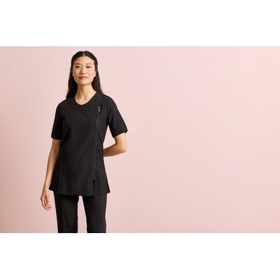 Túnica con cremallera asimétrica