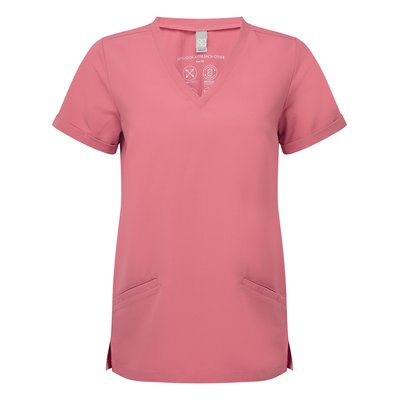 Túnica elástica manga corta mujer Calm Pink 3Xl