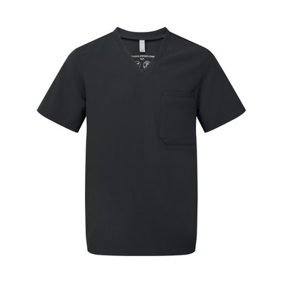 Túnica Tejido transpirable de manga corta para hombre Black 3XL