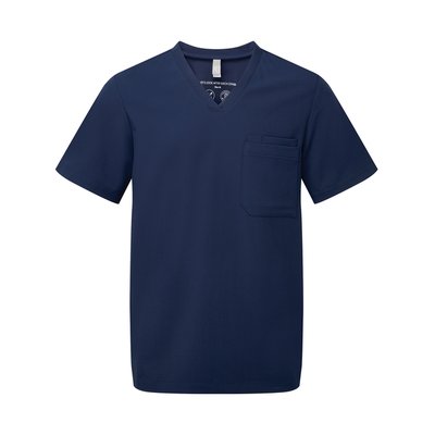 Túnica Tejido transpirable de manga corta para hombre Navy 3Xl
