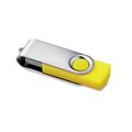 USB Flash 8GB con Clip Metálico Amarillo