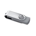 USB Flash 8GB con Clip Metálico Gris