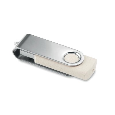 USB 16GB con Clip Metálico Beig