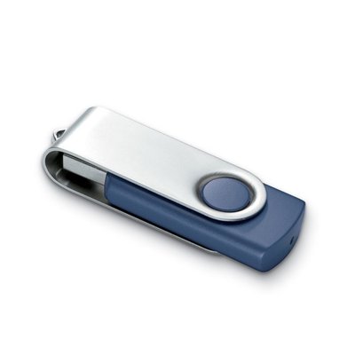 USB Flash 8GB con Clip Metálico Azul