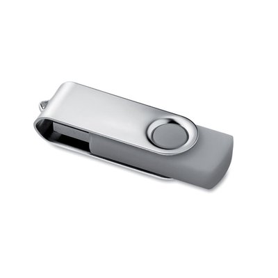 USB Flash 8GB con Clip Metálico Gris