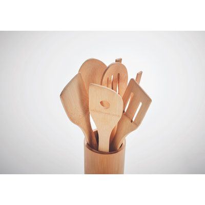 Utensilios Cocina en Bambú 6pcs