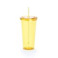 Vaso con pajita y tapa a rosca Ama