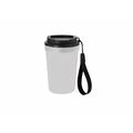 Vaso PP reciclado 360 ml tapa hermética y asa Trans