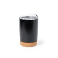 Vaso Térmico Acero Inox y Corcho 380 ml Neg