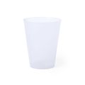 Vaso translúcido reutilizable resistente