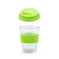 Vaso Cristal con Tapa Silicona