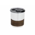 Vaso de acero y madera Bla