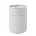 Vaso de PP 330ml con tapa Blanco