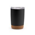 Vaso acero inox doble pared y base antideslizante Negro