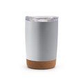 Vaso acero inox doble pared y base antideslizante Plata