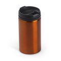 Vaso de acero inoxidable 290 ml con tapa Naranja