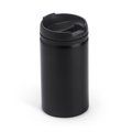Vaso de acero inoxidable 290 ml con tapa Negro Talla Única Adulto