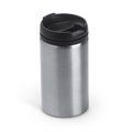 Vaso de acero inoxidable 290 ml con tapa Plata