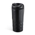 Vaso de acero inoxidable 310 ml con tapa Negro Talla Única Adulto