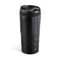 Vaso de acero inoxidable 310 ml con tapa Negro