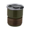 Vaso de acero y madera Ver