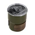 Vaso de acero y madera