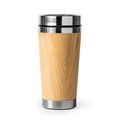 Vaso de bambú y acero con tapa dosificadora