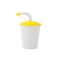 Vaso chiko infantil, plastico Amarillo