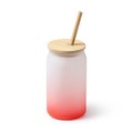 Vaso de cristal borosilicato degradado