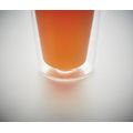 Vaso Cristal Doble Pared 350ml y Tapa