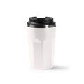 Vaso doble pared 400 ml con tapa y tapón Beige Talla Única Adulto