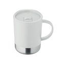 Vaso de PP 300 ml con base de acero y tapa