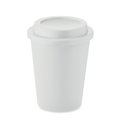 Vaso PP 300ml con Tapa Blanco